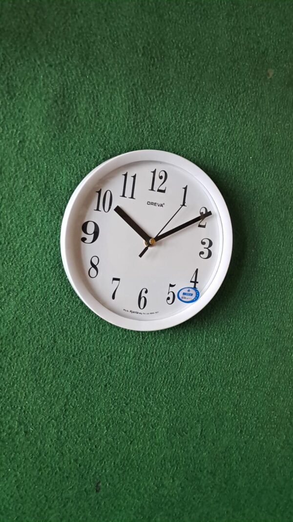 Wall Clock Oreva AQ 7877 White