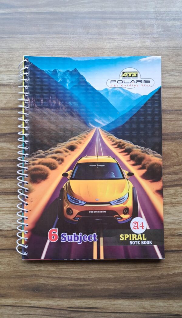 Spiral Notebook A4 6 Pcs Set Polaris MRP 150