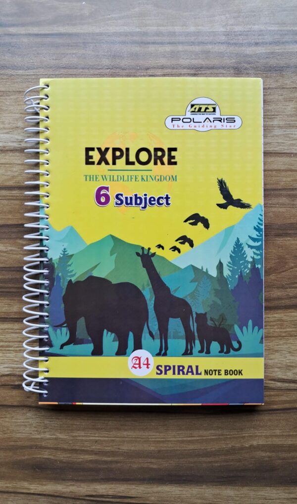 Spiral Notebook A4 6 Pcs Set (Polaris)
